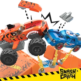 Foto 3 | Foto 3 | Set De Construcción De Juguetes Mega Hot Wheels Monster Trucks Tiger Shark - Venta Internacional.