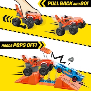 Foto 4 | Foto 4 | Set De Construcción De Juguetes Mega Hot Wheels Monster Trucks Tiger Shark - Venta Internacional.