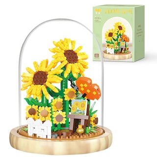 Foto 1 | Foto 1 | Juego De Bloques De Construcción Oltlyunh Mini Bricks Con Forma De Ramo De Flores - Venta Internacional.