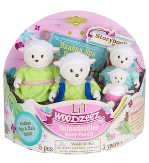 Foto 1 | Foto 1 | Set De Juguetes Li'l Woodzeez Sheep Family Snipadoodles Con Libro De Cuentos - Venta Internacional.