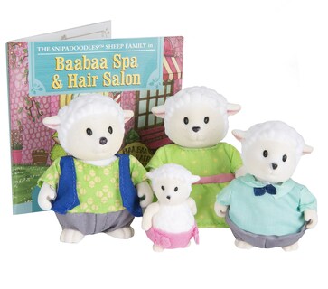 Foto 3 | Foto 3 | Set De Juguetes Li'l Woodzeez Sheep Family Snipadoodles Con Libro De Cuentos - Venta Internacional.
