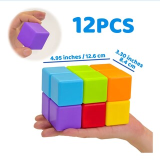 Foto 4 | Foto 4 | Bloques Magnéticos Belug 12pz Colores