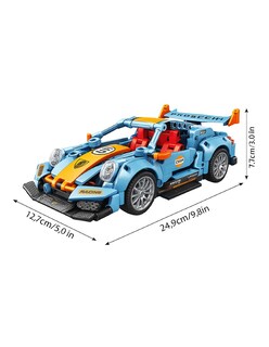 Foto 3 | Foto 3 | Kit De Bloques De Construcción De Coche De Fórmula 1 Naranja