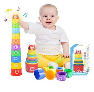 Foto 1 | Foto 1 | 10 Pcs Tazas Apilables Xtellar Juguete Montessori Educación Temprana
