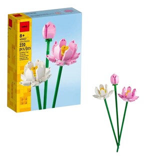 Foto 1 | Foto 1 | Flores De Loto Construcción Lab.g 220pz Rosa Blanco
