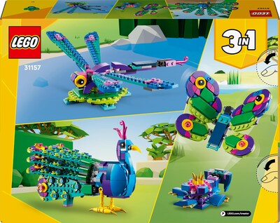 Foto 5 | Foto 5 | Juguete De Construcción Lego Creator 3 En 1 Exotic Peacock 31157 - Venta Internacional.