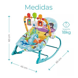 Foto 3 | Foto 3 | Mecedora De Bebé Musical Con Juegos Color Azul-verde Turquesa