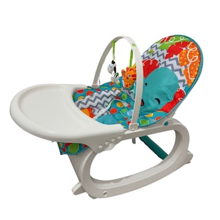 Foto 1 | Foto 1 | Silla Mecedora Para Bebé Con Asiento Acolchonado Bandeja Y Juguetes Colgantes