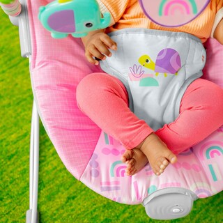 Foto 4 | Foto 4 | Baby Bouncer Bright Starts Pink Paradise Con Asiento Vibratorio - Venta Internacional.