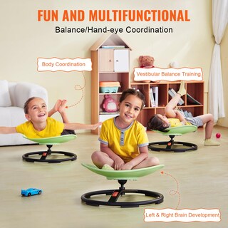 Foto 3 | Foto 3 | Silla Giratoria Vevor Kids Sensory Spinning De 100 Kg De Capacidad, Color Verde - Venta Internacional.