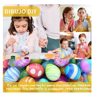 Foto 5 | Foto 5 | Juego Educativo Para Niños, Juguete Didáctico Huevos Colores Amarillo