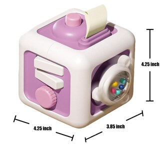Foto 4 | Foto 4 | Juguete Busy Cube Para Niño De 1 Año, Bebé De 12 A 18 Meses, Color Morado - Venta Internacional.