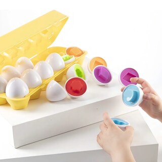 Foto 4 | Foto 4 | Juego Didáctico Huevos De Juguete Educativos Aprender De Numeros Lab.g Amarillo