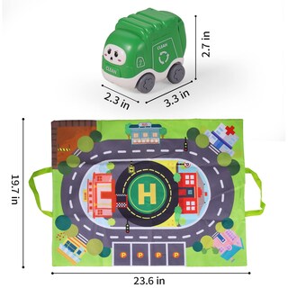 Foto 5 | Foto 5 | Venta Internacional - Juego De Juguetes Alasou, 8 Unidades, Camión Para Bebés, Con Tapete De Juegos Y Bolsa De Almacenamie