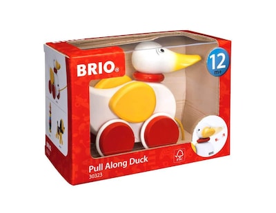 Foto 1 | Foto 1 | Tira De Madera De Pato Para Bebés Y Niños Pequeños De Toy Brio Con Solapas En Forma De W - Venta Internacional.