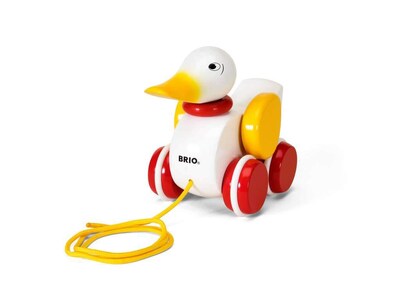Foto 2 | Foto 2 | Tira De Madera De Pato Para Bebés Y Niños Pequeños De Toy Brio Con Solapas En Forma De W - Venta Internacional.