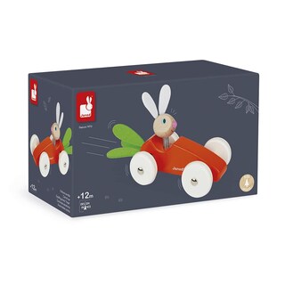 Foto 5 | Foto 5 | Push Car Janod, Coche De Madera Con Forma De Conejo Y Zanahoria, 12 Meses O Más - Venta Internacional.