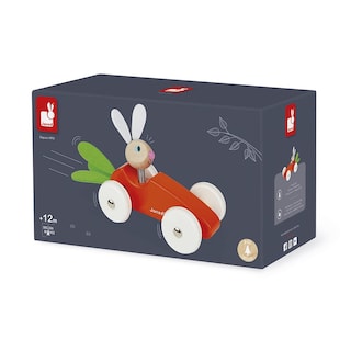 Foto 7 | Foto 7 | Push Car Janod, Coche De Madera Con Forma De Conejo Y Zanahoria, 12 Meses O Más - Venta Internacional.