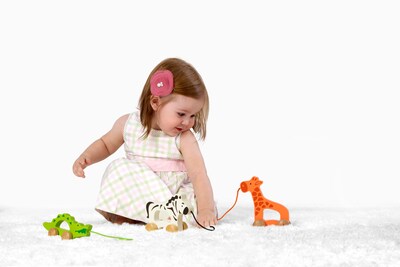 Foto 3 | Foto 3 | Empuja Y Tira De Madera Con Forma De Jirafa Con Forma De Juguete Para Niños Pequeños, Color Naranja - Venta Internacional.