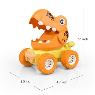 Foto 2 | Foto 2 | Dinosaur Toy Zhfuys Press & Go Car Para Niños De 2 A 5 Años - Venta Internacional.