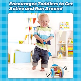 Foto 2 | Foto 2 | Cortadora De Césped Toy Push & Pull Ganadora Del Premio Hape - Venta Internacional.
