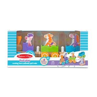 Foto 6 | Foto 6 | Primera Jugada De Pull Train Melissa & Doug Wooden Rocking Farm Ani - Venta Internacional.