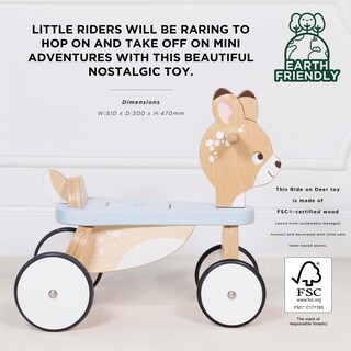 Foto 4 | Foto 4 | Ciervo De Madera Ride On Toy Le Toy Van Petilou Para Más De 1 Año - Venta Internacional.