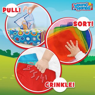 Foto 2 | Foto 2 | Caja De Pañuelos Para Bebés Sensory Tull Along Montessori Toy Creative Kids - Venta Internacional.