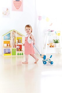 Foto 4 | Foto 4 | Tirador de Madera Pull Toy Hape Walk-a-long Azul - Venta Internacional