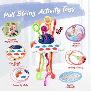 Foto 3 | Foto 3 | Venta Internacional - Juego De Juguetes Montessori Para Bebés 5 En 1 Con Clasificador De Formas, Caja De Pañuelos