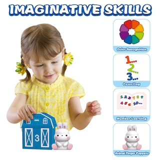 Foto 4 | Foto 4 | Venta Internacional - Juguete De Aprendizaje Farm Animal Finger Puppets Para Niños De 1 A 3 Años