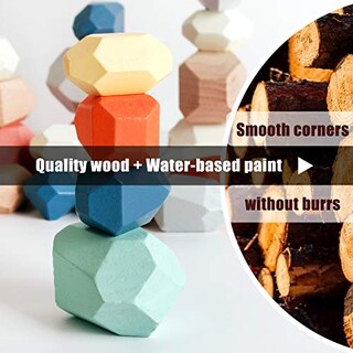 Foto 5 | Foto 5 | Venta Internacional - Piedras De Madera Para Clasificar Y Apilar, 36 Unidades, Bestamtoy