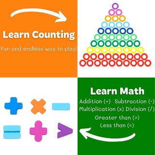 Foto 4 | Foto 4 | Venta Internacional - Rompecabezas Montessori Toy Gerocrew De Madera Con Números Para Niños De 1 A 3 Años