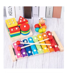 Foto 6 | Foto 6 | Paquete Didáctico Madera Infantil Juguetes Colores 6pc
