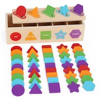 Juguetes Educativos Montessori Kmtjt Que Clasifican Colores Y Formas De 1 A 3 Años - Venta Internacional.