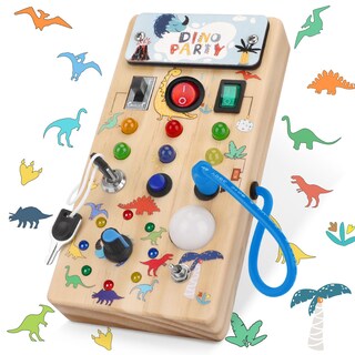 Foto 1 | Foto 1 | Busy Board Hoarosall Dinosaur Con 8 Interruptores Led Durante Más De 1 Año - Venta Internacional.