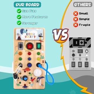 Foto 2 | Foto 2 | Busy Board Hoarosall Dinosaur Con 8 Interruptores Led Durante Más De 1 Año - Venta Internacional.
