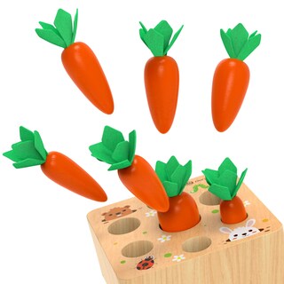 Foto 6 | Foto 6 | Juego Montessori Toy Kmtjt Carrot Harvest Para Niños De 1 A 3 Años - Venta Internacional.
