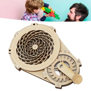 Foto 6 | Foto 6 | Juguete De Manivela Sonew Diy De Madera Para Niños Pequeños - Venta Internacional