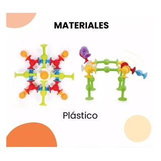 Foto 2 | Foto 2 | Juguete Didáctico Y De Aprendizaje Bloques Ventosa 58 Piezas