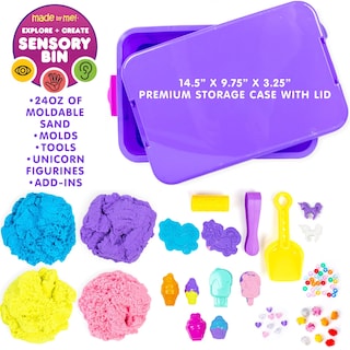 Foto 3 | Foto 3 | Papelera Sensorial Hecha Por Mí Explore + Create Unicorn Para Niños Pequeños - Venta Internacional.