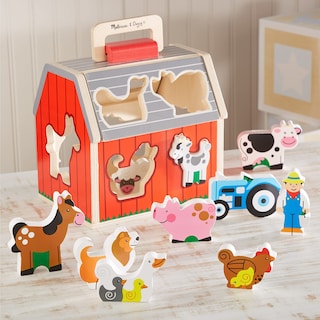 Foto 3 | Foto 3 | Granero De Clasificación De Juguetes Melissa & Doug De Madera Con 10 Piezas De Granja - Venta Internacional.