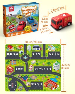 Foto 7 | Foto 7 | Alphabet Maze Coogam Con 26 Alfombrillas Plegables Para Coche Y Juegos, De 3 A 5 Años - Venta Internacional.