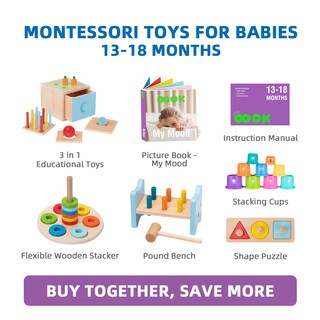Foto 2 | Foto 2 | Set De Aprendizaje 8 En 1 De Montessori Toys Tookyland Para Niños De 1 Año - Venta Internacional.