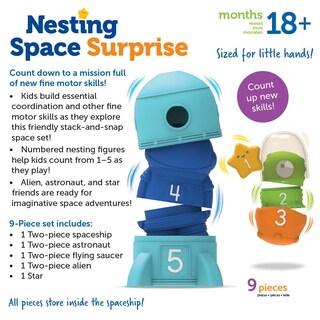 Foto 6 | Foto 6 | Toy Learning Resources Nesting Space Surprise A Partir De 18 Meses - Venta Internacional.