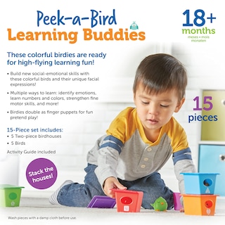 Foto 5 | Foto 5 | Recursos De Aprendizaje De Juguetes Peek-a-bird Learning Buddies 18m+ - Venta Internacional.