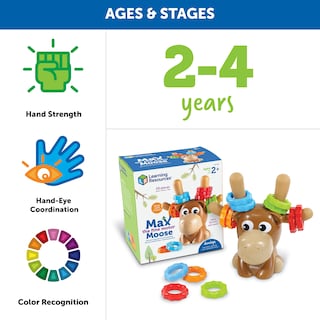 Foto 5 | Foto 5 | Toy Learning Resources Max The Fine Motor Moose, 13 Piezas Y 2 - Venta Internacional.