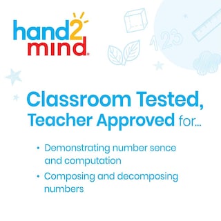 Foto 5 | Foto 5 | Ten Frame Boards Hand2mind Foam Reken Rods Para Niños - Venta Internacional.