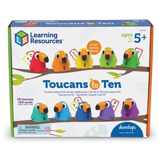 Foto 5 | Foto 5 | Juego De Clasificación Tucans To 10 Toy Learning Resources Para Más De 5 Años - Venta Internacional.
