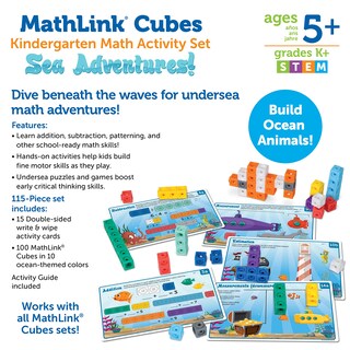 Foto 5 | Foto 5 | Set De Actividades Matemáticas Para Jardín De Infantes Mathlink Cubes Sea Adventures - Venta Internacional.